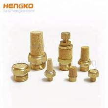 3/8 NPT Male Sintered Air Bronze Muffler Silencer Pneumatic Solenoid Crankcase